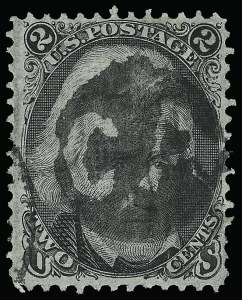 Sale 923, Lot 2238, 1867-68 Grilled Issue, 2c Black, F. Grill (93) Sale 923, Lot 2238, 1867-68 Grilled Issue