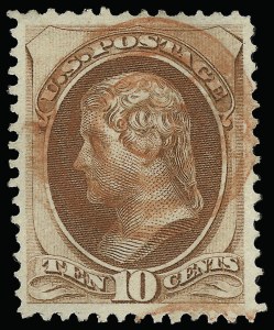 Sale 923, Lot 2350, 1870-88 Bank Note Issues (National, Scott 145 thru 155), 10c Brown (150) Sale 923, Lot 2350, 1870-88 Bank Note Issues (National, Scott 145 thru 155)