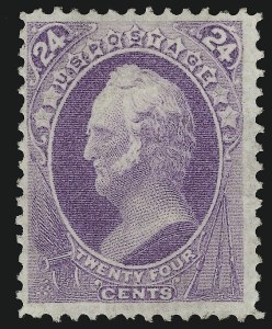 Sale 923, Lot 2355, 1870-88 Bank Note Issues (National, Scott 145 thru 155), 24c Purple (153) Sale 923, Lot 2355, 1870-88 Bank Note Issues (National, Scott 145 thru 155)