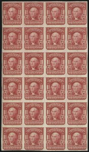Sale 923, Lot 2691, 1902-08 Issues (Scott 300 thru 320), 2c Carmine, Ty. I, Imperforate (320) Sale 923, Lot 2691, 1902-08 Issues (Scott 300 thru 320)