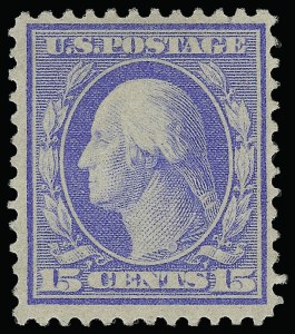 Sale 923, Lot 2770, Washington-Franklin Issues (Bluish Paper), 15c Pale Ultramarine, Bluish (366) Sale 923, Lot 2770, Washington-Franklin Issues (Bluish Paper)