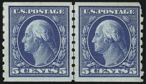 Sale 923, Lot 2801, 1908-12 Issues (Scott 367 to 396), 3c Deep Violet, 5c Blue (394, 396) Sale 923, Lot 2801, 1908-12 Issues (Scott 367 to 396)