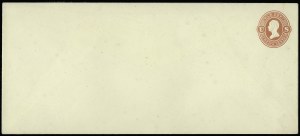 Sale 923, Lot 3392, Official Stationery, 12c War, Red on Amber (UO62) Sale 923, Lot 3392, Official Stationery