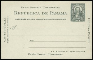 Sale 923, Lot 3456, Canal Zone, 1921, 1c Green, Postal Card (UX5) Sale 923, Lot 3456, Canal Zone