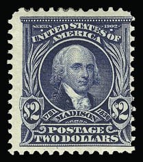 Sale 930, Lot 2359, 1902-08 Issues (Scott 300-320), $2.00 Dark Blue (312) Sale 930, Lot 2359, 1902-08 Issues (Scott 300-320)