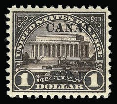 Sale 930, Lot 3058, Canal Zone, 1924-25, -1/2c-$1.00 Ty. A Ovpts. 970-81) Sale 930, Lot 3058, Canal Zone