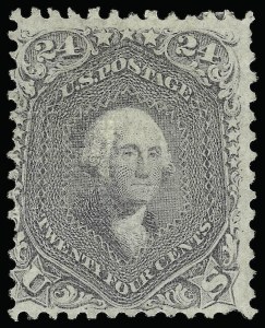 Sale 938, Lot 1161, 1867-68 Grilled Issue, 24c Gray Lilac, F. Grill (99) Sale 938, Lot 1161, 1867-68 Grilled Issue