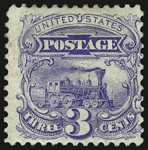 Sale 938, Lot 1239, 1875 Re-Issue of 1869 Pictorial Issue, 3c Blue, Re-Issue (125) Sale 938, Lot 1239, 1875 Re-Issue of 1869 Pictorial Issue