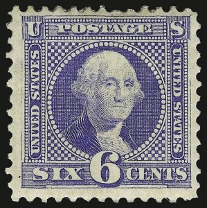 Sale 938, Lot 1240, 1875 Re-Issue of 1869 Pictorial Issue, 6c Blue, Re-Issue (126) Sale 938, Lot 1240, 1875 Re-Issue of 1869 Pictorial Issue