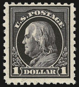 Sale 938, Lot 1637, 1912-23 Issues (Scott 405 to 461), $1.00 Violet Black (460) Sale 938, Lot 1637, 1912-23 Issues (Scott 405 to 461)