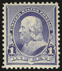 Sale 941, Lot 1135, 1890-93 Issue, 1c Dull Blue (219) Sale 941, Lot 1135, 1890-93 Issue