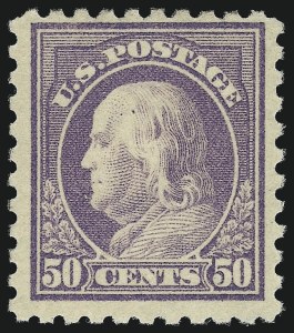 Sale 953, Lot 1198, 1916-17 Issues (Scott 462-480), 50c Light Violet (477) Sale 953, Lot 1198, 1916-17 Issues (Scott 462-480)