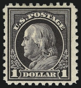 Sale 953, Lot 1202, 1916-17 Issues (Scott 462-480), $1.00 Violet Black (478) Sale 953, Lot 1202, 1916-17 Issues (Scott 462-480)