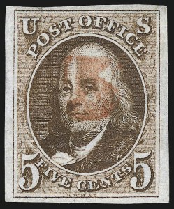 Sale Number 959, Lot Number 2036, 1847 Issue (Scott 1-2) Sale Number 959, Lot Number 2036, 1847 Issue (Scott 1-2)