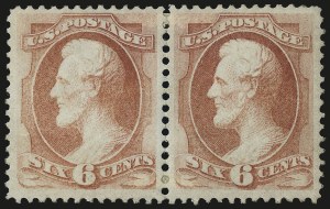 Sale 959, Lot 2367, 1870-71 National Bank Note Co. Ungrilled Issue (Scott 145-155), 6c Carmine (148) Sale 959, Lot 2367, 1870-71 National Bank Note Co. Ungrilled Issue (Scott 145-155)