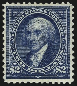 Sale 959, Lot 2606, 1895 Watermarked Bureau Issue (Scott 264-278), $2.00 Bright Blue (277) Sale 959, Lot 2606, 1895 Watermarked Bureau Issue (Scott 264-278)