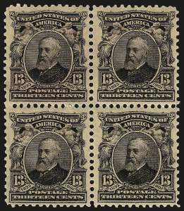 Sale 959, Lot 2698, 1902-08 Issues (Scott 300-320), 13c Purple Black (308) Sale 959, Lot 2698, 1902-08 Issues (Scott 300-320)