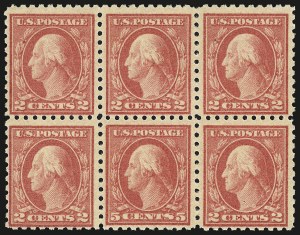 Sale 959, Lot 2913, 1916-17 Issues (Scott 462-480), 5c Carmine, Error (467) Sale 959, Lot 2913, 1916-17 Issues (Scott 462-480)