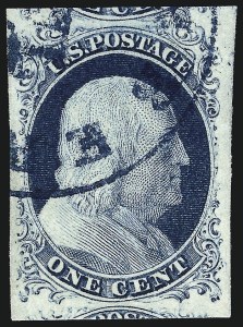 Sale Number 961, Lot Number 9, 1851-56 Issue Sale Number 961, Lot Number 9, 1851-56 Issue
