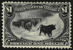 Sale 962, Lot 2590, Trans-Mississippi Issue (Scott 285-293), $1.00 Trans-Mississippi (292) Sale 962, Lot 2590, Trans-Mississippi Issue (Scott 285-293)