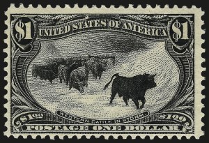 Sale 962, Lot 2591, Trans-Mississippi Issue (Scott 285-293), $1.00 Trans-Mississippi (292) Sale 962, Lot 2591, Trans-Mississippi Issue (Scott 285-293)