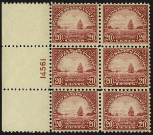 Sale 962, Lot 2855, 1922-26 and Later Issues (Scott 551-599A), 20c Carmine Rose (567) Sale 962, Lot 2855, 1922-26 and Later Issues (Scott 551-599A)