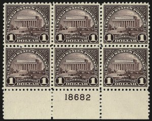 Sale 962, Lot 2859, 1922-26 and Later Issues (Scott 551-599A), $1.00 Violet Black (571) Sale 962, Lot 2859, 1922-26 and Later Issues (Scott 551-599A)