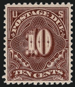 Sale 962, Lot 2998, Postage Due, 1c-10c Deep Claret (J31-J35) Sale 962, Lot 2998, Postage Due