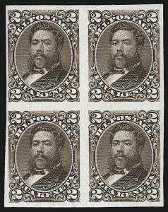 Sale 962, Lot 3108, C.S.A., U.S. Possessions and Hawaii, HAWAII, 1875, 2c Brown, Plate Proof on India (35P3) Sale 962, Lot 3108, C.S.A., U.S. Possessions and Hawaii