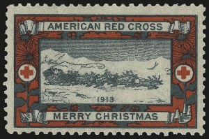 Sale 967, Lot 5387, Postal and War Savings, other Back-of-Book), 1913 Christmas Seal, Ty. I (WX11) Sale 967, Lot 5387, Postal and War Savings, other Back-of-Book)