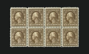 Sale 975, Lot 1853, 1913-15 Washington-Franklin Issues (Scott 424-460), 4c Brown (427) Sale 975, Lot 1853, 1913-15 Washington-Franklin Issues (Scott 424-460)