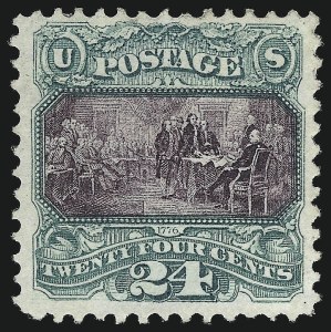 Sale 976, Lot 1463, 1869 Pictorial Issue (Scott 112-122), 24c Green & Violet (120) Sale 976, Lot 1463, 1869 Pictorial Issue (Scott 112-122)