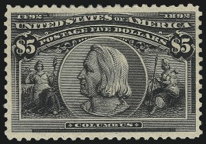 Sale Number 976, Lot Number 1721, 1893 Columbian Issue ($2.00 thru $5.00, Scott 242-245) Sale Number 976, Lot Number 1721, 1893 Columbian Issue ($2.00 thru $5.00, Scott 242-245)