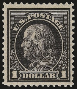 Sale 976, Lot 2010, 1912-14 Washington-Franklin Issue (Scott 405-423), $1.00 Violet Brown (423) Sale 976, Lot 2010, 1912-14 Washington-Franklin Issue (Scott 405-423)