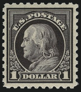 Sale 976, Lot 2074, 1916-17 Issues (Scott 461-480), $1.00 Violet Black (478) Sale 976, Lot 2074, 1916-17 Issues (Scott 461-480)