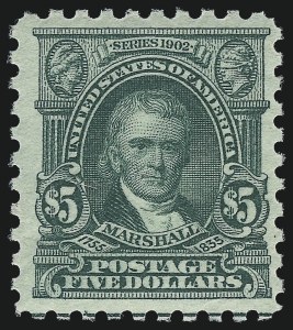 Sale 976, Lot 2084, 1916-17 Issues (Scott 461-480), $5.00 Light Green (480) Sale 976, Lot 2084, 1916-17 Issues (Scott 461-480)