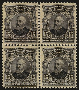 Sale 982, Lot 5685, 1902-08 Issues (Scott 300-322), 13c Purple Black (308) Sale 982, Lot 5685, 1902-08 Issues (Scott 300-322)