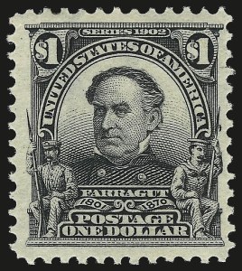 Sale 982, Lot 5695, 1902-08 Issues (Scott 300-322), $1.00 Black (311) Sale 982, Lot 5695, 1902-08 Issues (Scott 300-322)