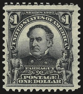 Sale 982, Lot 5697, 1902-08 Issues (Scott 300-322), $1.00 Black (311) Sale 982, Lot 5697, 1902-08 Issues (Scott 300-322)
