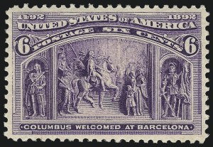Sale Number 1000, Lot Number 1125, 1893 Columbian Issue (1c-50c) Sale Number 1000, Lot Number 1125, 1893 Columbian Issue (1c-50c)