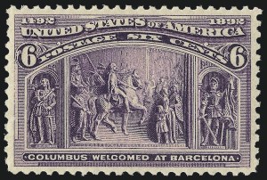 Sale Number 1000, Lot Number 1126, 1893 Columbian Issue (1c-50c) Sale Number 1000, Lot Number 1126, 1893 Columbian Issue (1c-50c)