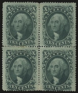 Sale 984, Lot 179, 10c 1857-60 Issue (Scott 31-35), 10c Green, Ty. V (35) Sale 984, Lot 179, 10c 1857-60 Issue (Scott 31-35)