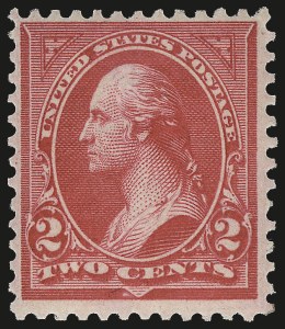 Sale 984, Lot 633, 1894 Unwatermarked Bureau Issue (Scott 246-263), 2c Carmine, Ty. II (251) Sale 984, Lot 633, 1894 Unwatermarked Bureau Issue (Scott 246-263)