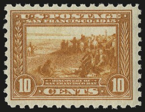Sale 984, Lot 860, 1913-15 Panama-Pacific Issue (Scott 397-404), 10c Panama-Pacific, Perf 10 (404) Sale 984, Lot 860, 1913-15 Panama-Pacific Issue (Scott 397-404)