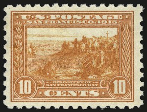 Sale 984, Lot 862, 1913-15 Panama-Pacific Issue (Scott 397-404), 10c Panama-Pacific, Perf 10 (404) Sale 984, Lot 862, 1913-15 Panama-Pacific Issue (Scott 397-404)