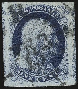 Sale Number 992, Lot Number 2030, 1c 1851-56 Issue (Scott 5-9) Sale Number 992, Lot Number 2030, 1c 1851-56 Issue (Scott 5-9)