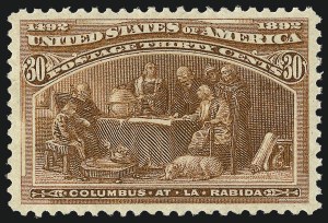 Sale Number 997, Lot Number 5688, 1893 Columbian Issue (10c thru $1.00, Scott 237-241) Sale Number 997, Lot Number 5688, 1893 Columbian Issue (10c thru $1.00, Scott 237-241)