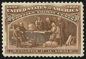 Sale Number 997, Lot Number 5689, 1893 Columbian Issue (10c thru $1.00, Scott 237-241) Sale Number 997, Lot Number 5689, 1893 Columbian Issue (10c thru $1.00, Scott 237-241)