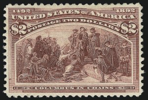 Sale 997, Lot 5708, 1893 Columbian Issue ($2.00 thru $5.00, Scott 242-245), $2.00 Columbian (242) Sale 997, Lot 5708, 1893 Columbian Issue ($2.00 thru $5.00, Scott 242-245)