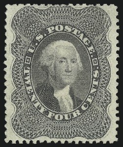 Sale Number 1007, Lot Number 2168, 24c-90c 1857-60 Issue (Scott 37-39) Sale Number 1007, Lot Number 2168, 24c-90c 1857-60 Issue (Scott 37-39)